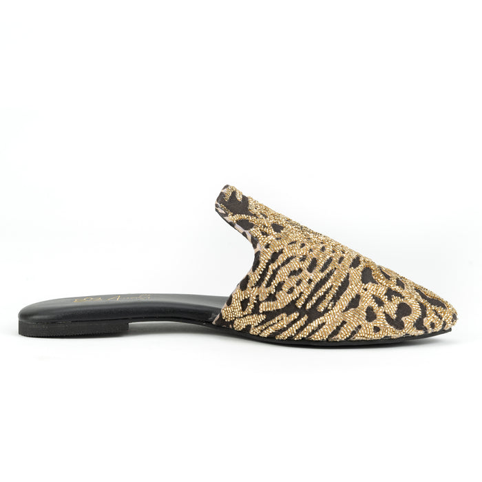 Golden Muse-Mule flat | Anakh