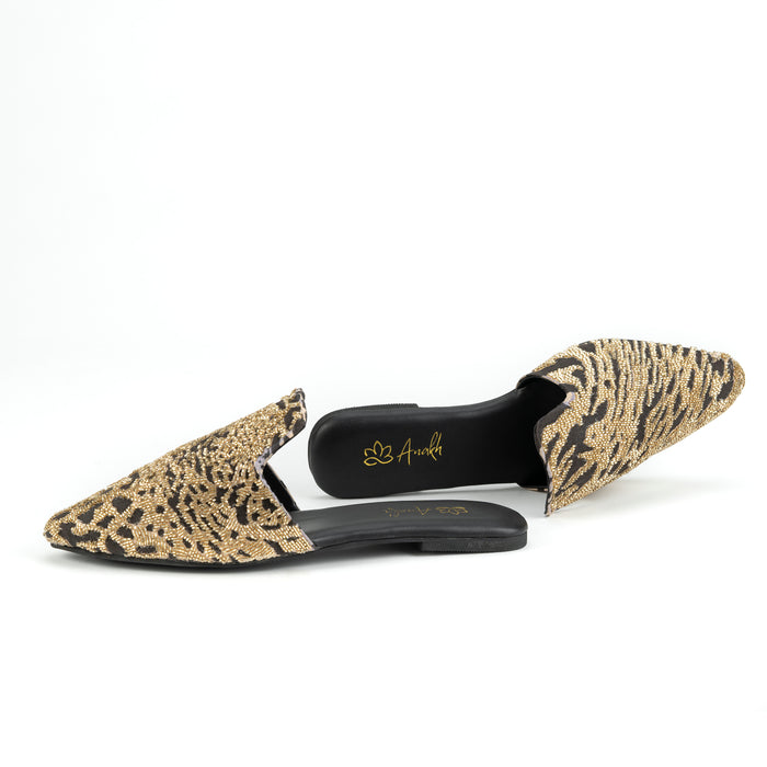 Golden Muse-Mule flat | Anakh